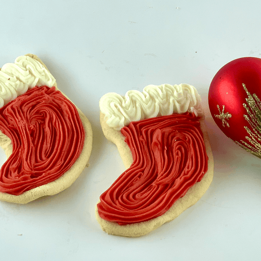 Red boots christmas cookies